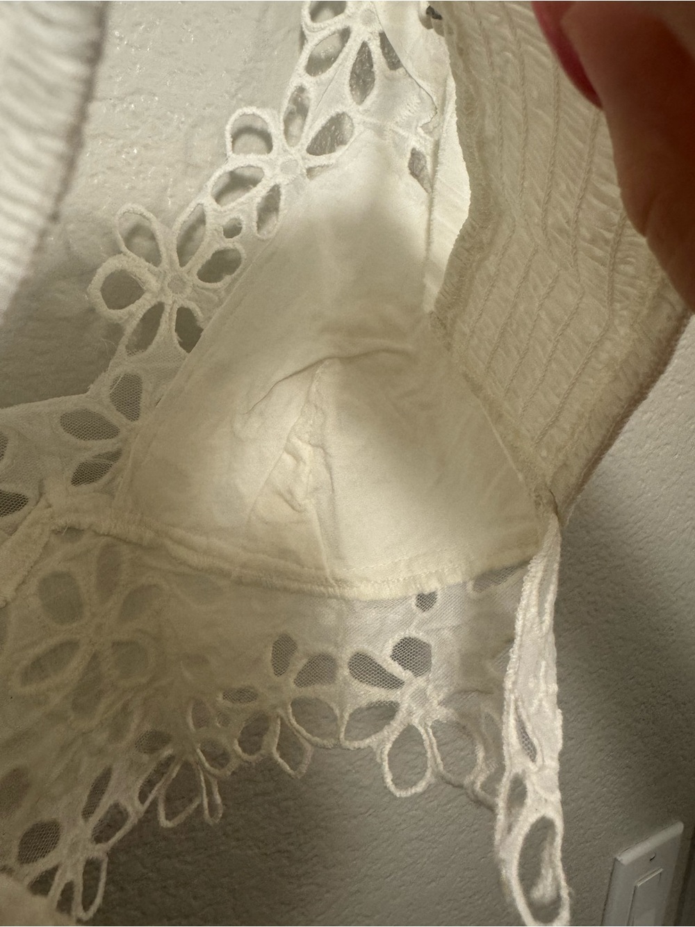 Intimately by Free People FP One White Floral Lace Cropped Cami Bralette - Picture 12 of 16